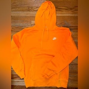orange nike hoodie